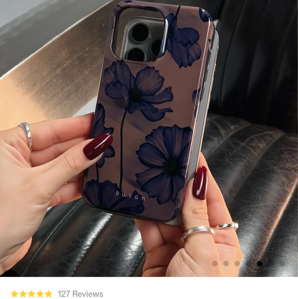 Velvet Night - Google Pixel 7pro Case (Floral Brown and Purple Phone Case)